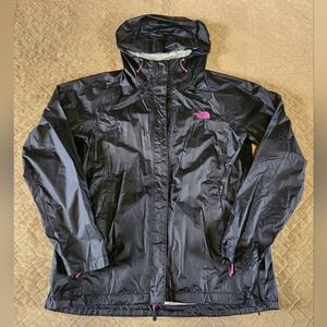 The North Face Black Jacket with Pink Accents